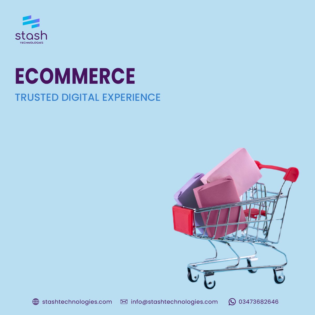 StashTechnology's tweet photo. Get e-commerce trusted digital experience with Stash Technologies.

#stashtechnologies #softwarehouse #techhouse #techcompany #technology #techtrends #itconsultancy #itservicescompany #digitalmarketing #webdevelopment #wordpress #ecommerce #explore #business #pakistan #islamabad https://t.co/tsnFkZqHuj