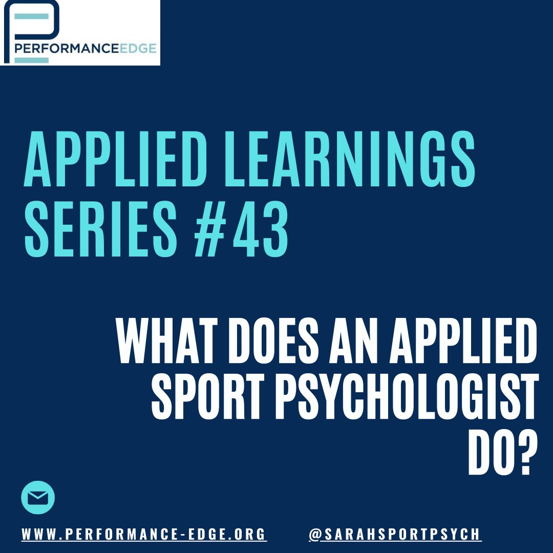 Sarahsportpsych's tweet image. In my experience within teams and organisations, two things crop up consistently surrounding the value that sport psychologist can add
1.Connecting the dots
2.Being part of the performance puzzle
#appliedpractice #context #sportpsych #connectors #sharedvision