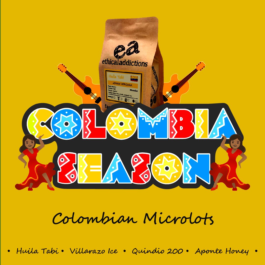 Exotic, fruity and bursting with flavour! These limited time Microlots are not to be missed! #Coffee  #ethical #directfarm #Gloucestershire #Colombia