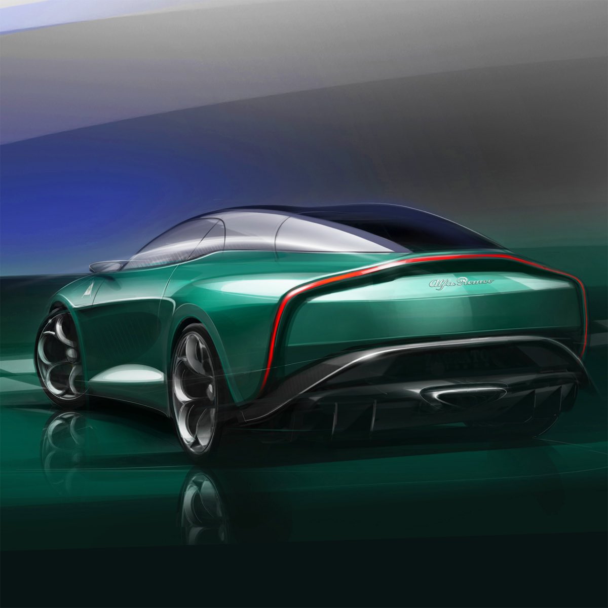 Zagato1919's tweet photo. The design shape of the SWB is based on the Giulietta SZ Kamm Tail (1961), the 2600 SZ (1965) and the S.Z. (1990).The SZ's tail lights tend to mark the shape of the rear and are therefore more integrated with its design.
 
#zagato #zagato1919 https://t.co/iSu33R96YR