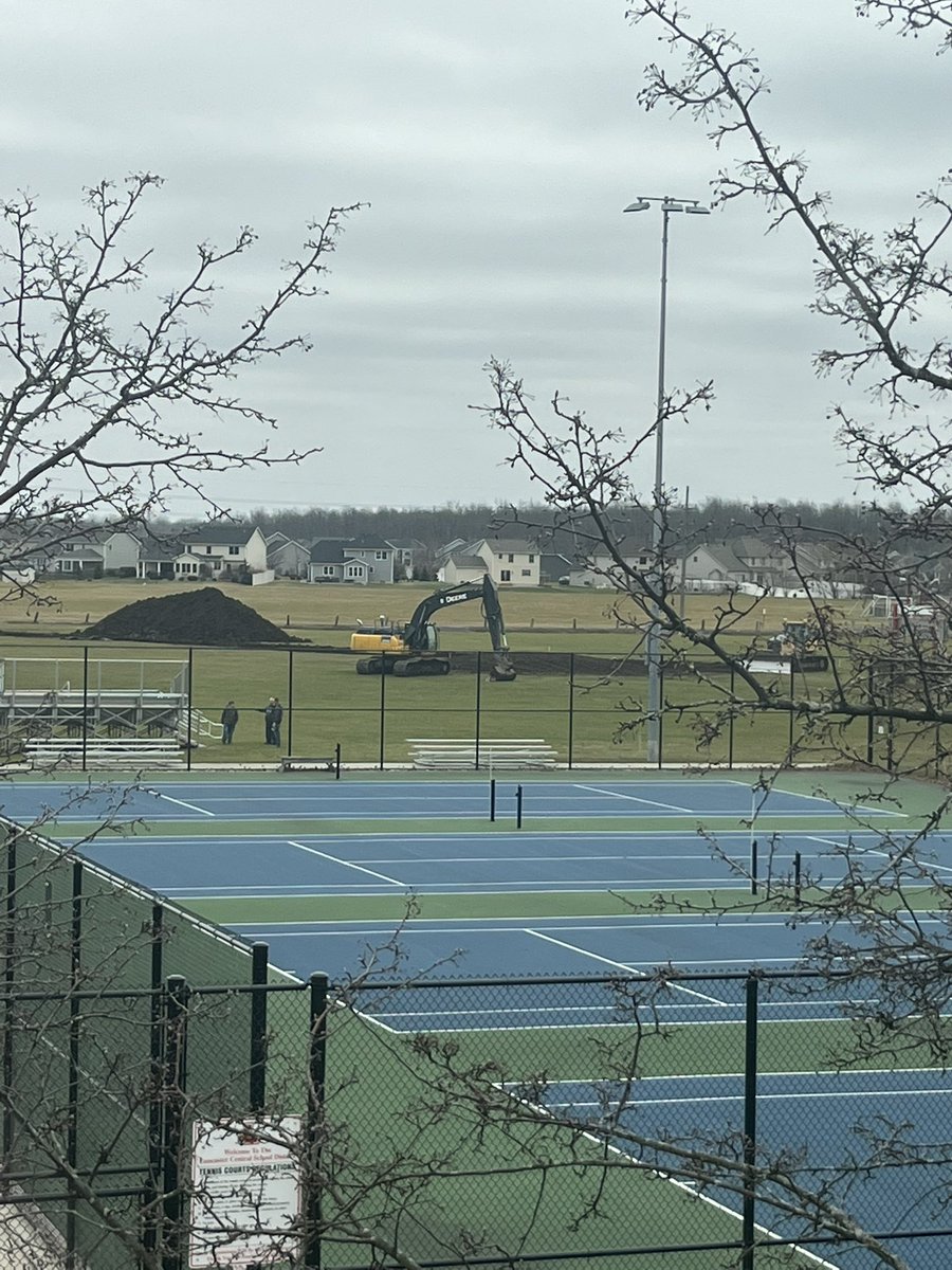 Breaking ground on our new turf field !