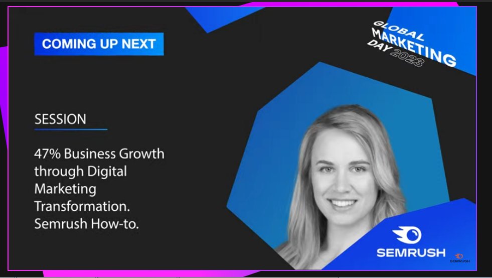 Activithink's tweet photo. #GlobalMarketingDay 🌎🌍🌏

Now Olga Denisova of @semrush 🔥 whit:

34% Business Growth through Digital Marketing Transformation. Semrush How-to?

We see it here 👇
https://t.co/fH7vJMFW8v

Via @Shari_Mac @FPLTrends @waltbobbae @DjodiFR @diegocambiaso @SimberkH https://t.co/pfr5XksNJ6