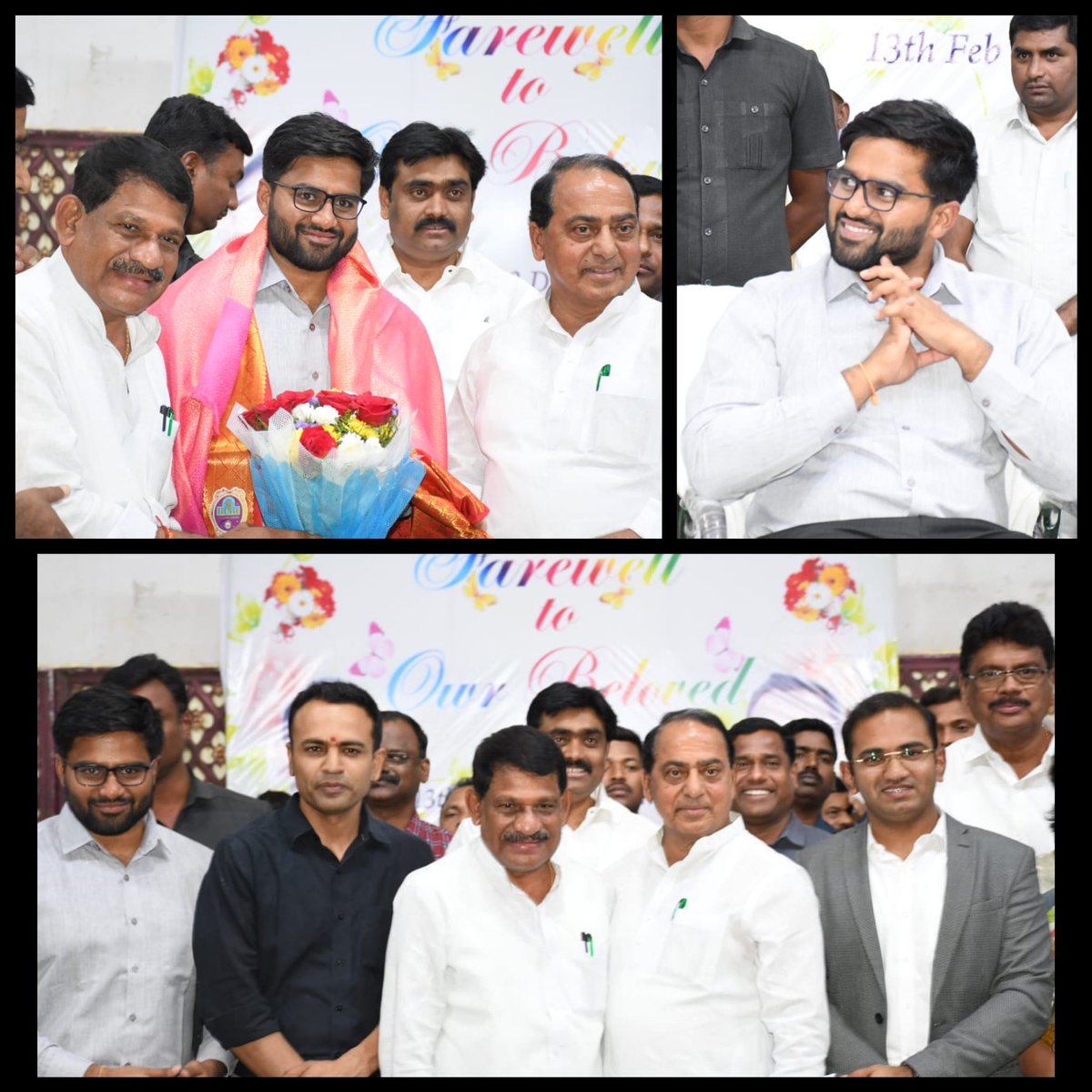 బదిలీపై వెళ్లిన కలెక్టర్ <a href="/musharraf_ias/">Musharraf Ali Faruqui</a> మరియు అదనపు కలెక్టర్ హేమంత్ బోర్ఖడే లను ఈనెల 13వతేదీన గౌరవ మంత్రివర్యులు <a href="/IKReddyAllola/">Indrakaran Reddy</a> మరియు ప్రజాప్రతినిధుల సమక్షంలో సన్మానించడం జరిగింది.