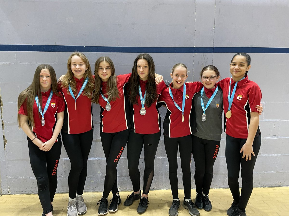 Well done to our Year 8 girls who came 2nd in todays Macc &amp; District Indoor Athletics Competition. A brilliant team performance. Special mentions to E. Clarke, H. Graves and T. Sutton for their individual performances too