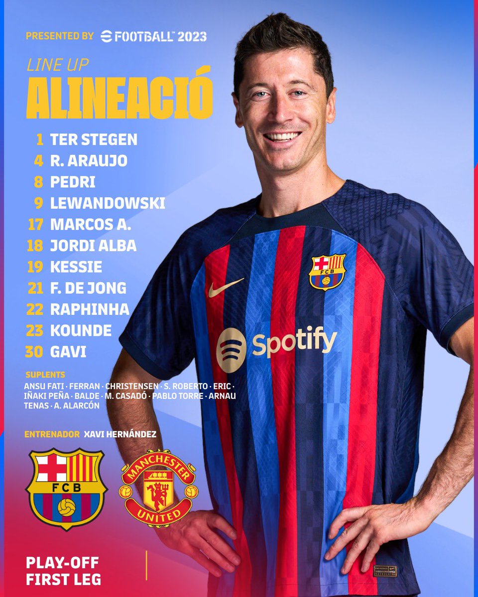 barcacentre's tweet photo. The XI! 🚨 https://t.co/Y0Mdl8081u