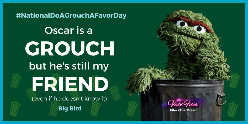 When we have Bullies in our heads, we become rude to others like Oscar the grouch in Sesame Street. So this #NationalDoAGrouchAFavorDay, reach out to a grouch you know and gift them a copy of #EvictTheBullyInYourHead to free them from their Bullies.

Bit.ly/EvictTheBully