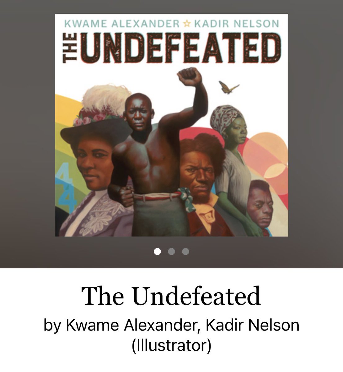 DonnellyReads's tweet photo. 11/100
5⭐️
A beautiful story with even more beautiful illustrations. #CurrentlyReading #goodreadsreadingchallenge2023 #KwameAlexander #TheUndefeated https://t.co/l4H9S5vaL5