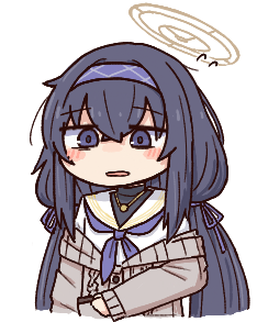陸八魔アル(ブルアカ) 「絵チャで描いたアルちゃんとウイとカンナと???#ブルアカ 」|スミス🦀❤️(寿司食べたい🍣)のイラスト