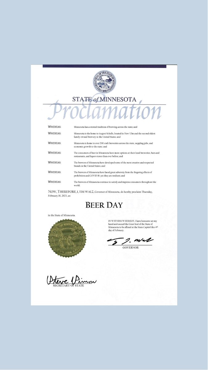 MNCommunityPage's tweet photo. It's now #MNBeerDay! Happy birthday @mncraftbrew π» https://t.co/tAcxKOARs4
