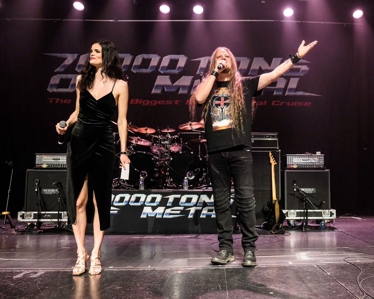 Atrocitypage's tweet photo. A great highlight of @70000tons is the All Star Jam! @alexander_krull_offial hosting it together with @clementinedelauney from @visionsofatlantis and having fantastic musicians on stage!
Pix by Derek Carr, Timo Maczollek, Nikki Marie Kephart (Thanks!)
#70000tons #Allstarjam https://t.co/HrsBJIlQ07
