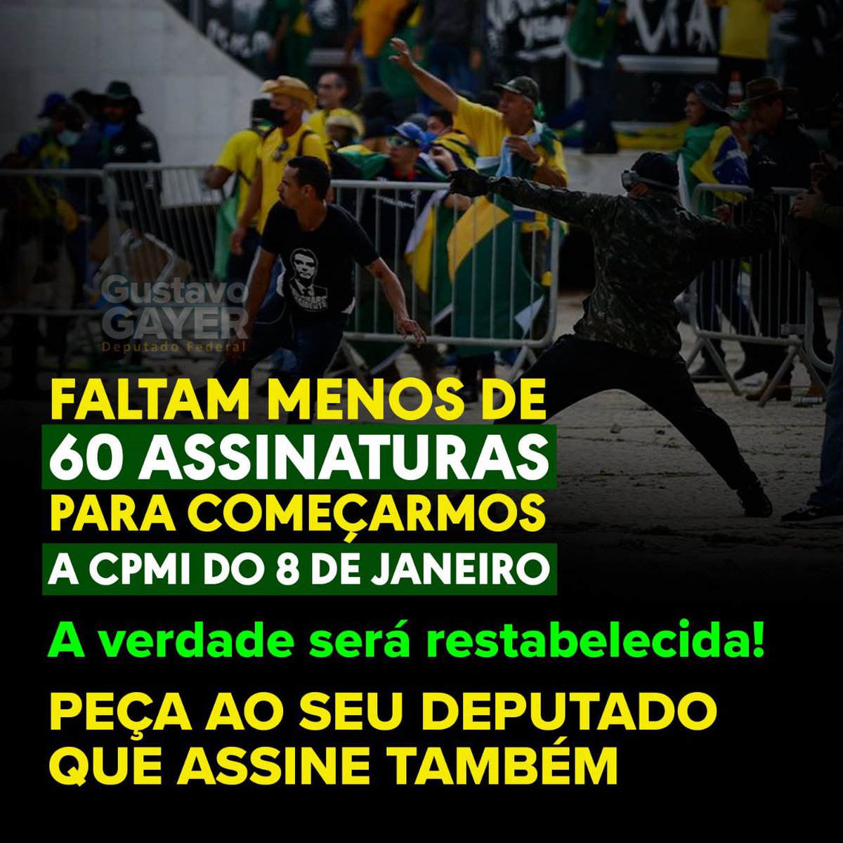 Converse com seu deputado! Peça que ele assine a CPMI do 8 de janeiro.
Queremos transparência!
<a href="/andrefernm/">André Fernandes</a>