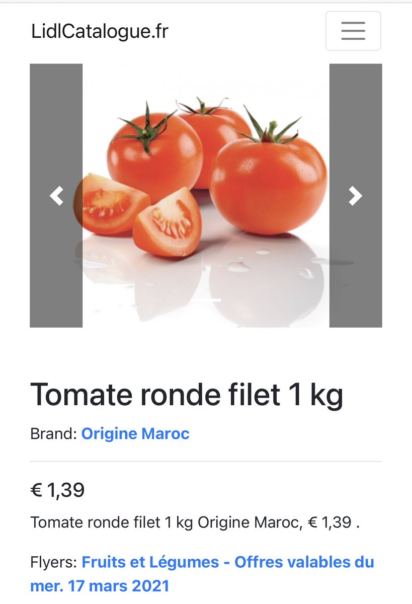 nawfal's tweet photo. La mobilisation du ministère de l'intérieur a réussi à faire pression sur les prix des légumes au Maroc. La tomate marocaine qui se vendait au supermarché à Paris au même prix qu'au Maroc se vend aujourd'hui à moins de 10 dh à Marjane. https://t.co/CyZCrOLG1j