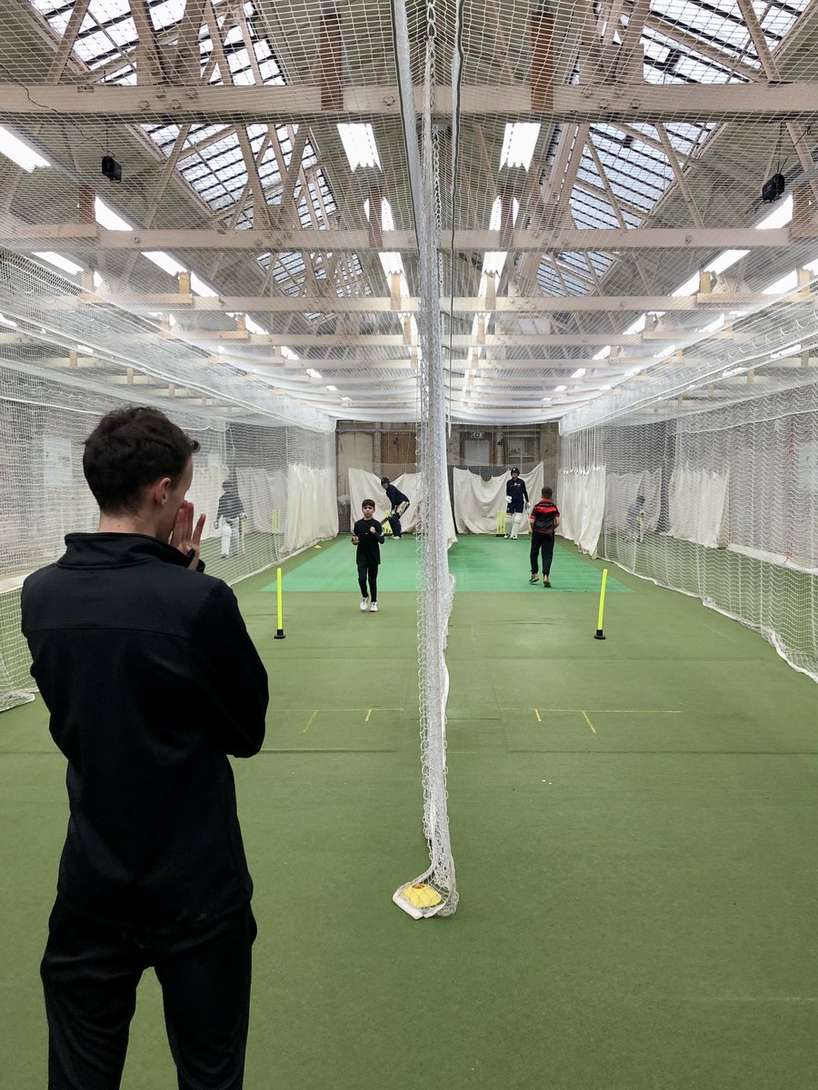 TCA_Foundation's tweet photo. The @TCA_Foundation charity #24hrNetathon gets a boost 4hrs in with the arrival of @jameswharton_23 & @BenjaminCliff1 from @YorkshireCCC!
So hugely grateful for their input, time & generating real excitement allowing the participants to bowl at them ๐๐ฝ๐ https://t.co/WMYTS5iGhl