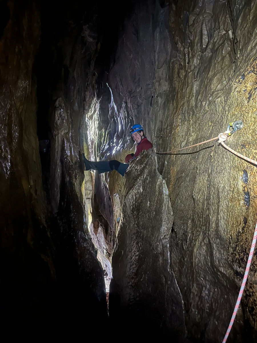 Members of our team headed to Alum Pot recently. It was Noah &amp; Emma's (apprentice Tutors) FIRST underground caving experience ! 
Vicky our Tutor was preparing for her Vertical Cave Leader Assessment. Which Vicky passed recently! Well done Noah, Emma &amp; Vicky
#caving #Training