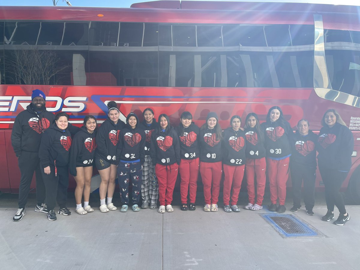 Wishing the entire staff and players traveling today a safe and healthy trip.  The game is today at Andrews Tx vs Tascosa @ 5pm MST.  TY for all the support, we are 915 Strong💪🏀
@BelAirAthletics <a href="/YISDAthletics1/">YISD Athletics</a> <a href="/Fchavezeptimes/">Felix Chavez</a> <a href="/epsportsnet/">El Paso Sports Network</a> <a href="/EPSports915/">Borderland Sports</a>