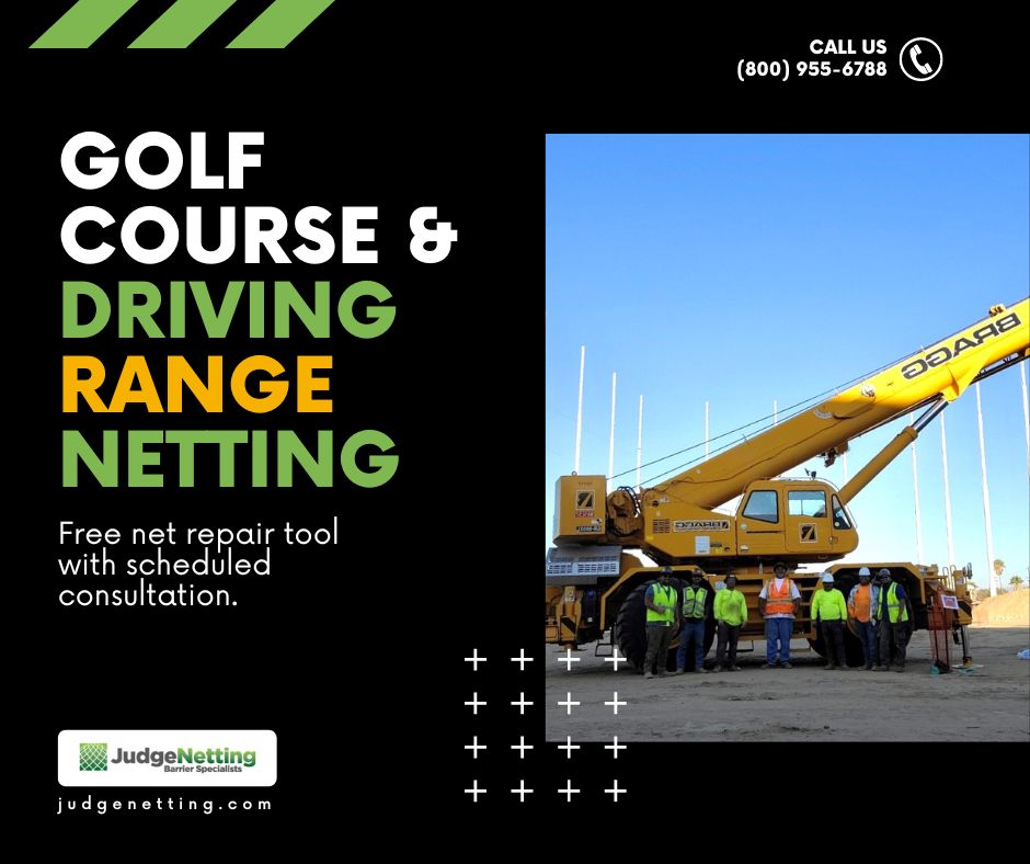 JudgeNetting1's tweet image. Judge Netting continues to strive for excellence completing multiple jobs throughout California this past month. There is no slow down on site as we continue moving from project to project providing the best barriers in the business😊

#golfnetting #sportsnetting #nettingsolution