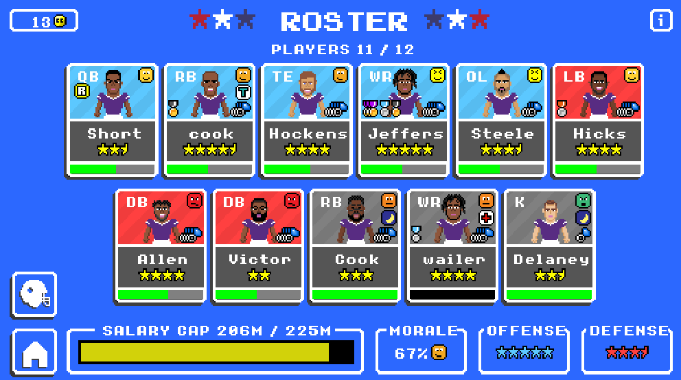 Avery_Dunn__'s tweet photo. @retro_bowl W or L Roster? 4 total super bowls and plenty of medals https://t.co/VyBVgRpFYt