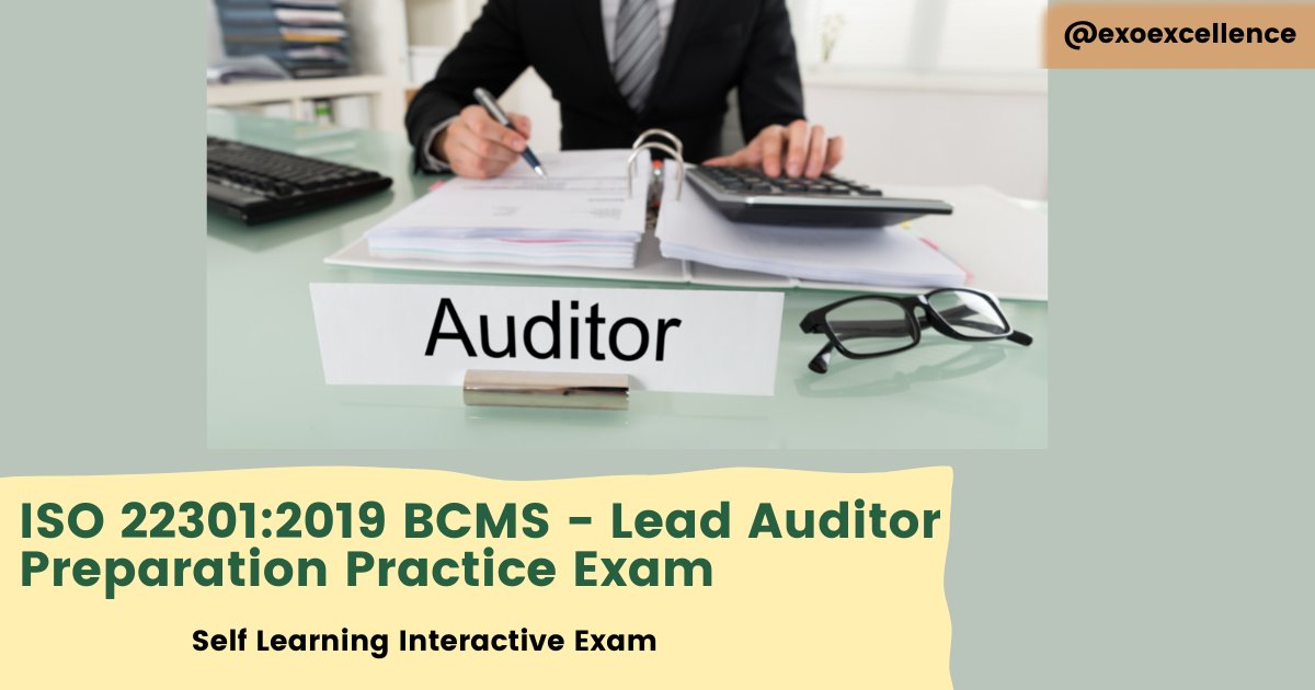 9001Centre's tweet photo. To self-assess your knowledge about ISO-22301 BCMS, take this lead auditor practice exam. The exam covers the maximum objectives of ISO-22301.
#iso22301 #bcms #lead #auditor #exam

https://t.co/nGATzOvGuw https://t.co/RxxIfaozWU