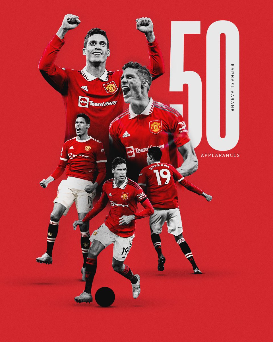 A special night for Rapha, in more ways than one 💪✨

5️⃣0️⃣ 🆙 @RaphaelVarane

#MUFC || #UEL