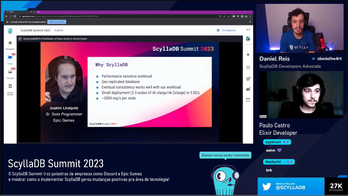 Elixitrus's tweet image. exquece
#ScyllaDB summit + Elixir evangelist
we&apos;re on!