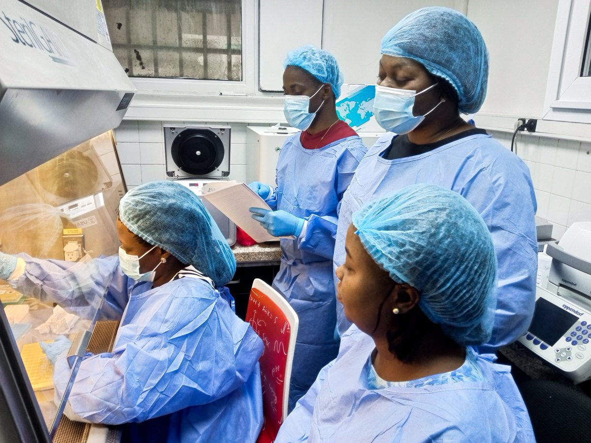 Pathogen Genomic Lab - INRB (@labgenpath) on Twitter photo In order to initiate, build capacity and make the Baney Investigation Lab of Equatorial Guinea self-sufficient in SARS-CoV-2 genomic surveillance, the <a href="/labgenpath/">Pathogen Genomic Lab - INRB</a> hosted two members from this lab for a 15-day training. This training is supported by the <a href="/WHOAFRO/">WHO African Region</a> /EPR Dakar Hub. In order to initiate, build capacity and make the Baney Investigation Lab of Equatorial Guinea self-sufficient in SARS-CoV-2 genomic surveillance, the <a href="/labgenpath/">Pathogen Genomic Lab - INRB</a> hosted two members from this lab for a 15-day training. This training is supported by the <a href="/WHOAFRO/">WHO African Region</a> /EPR Dakar Hub.