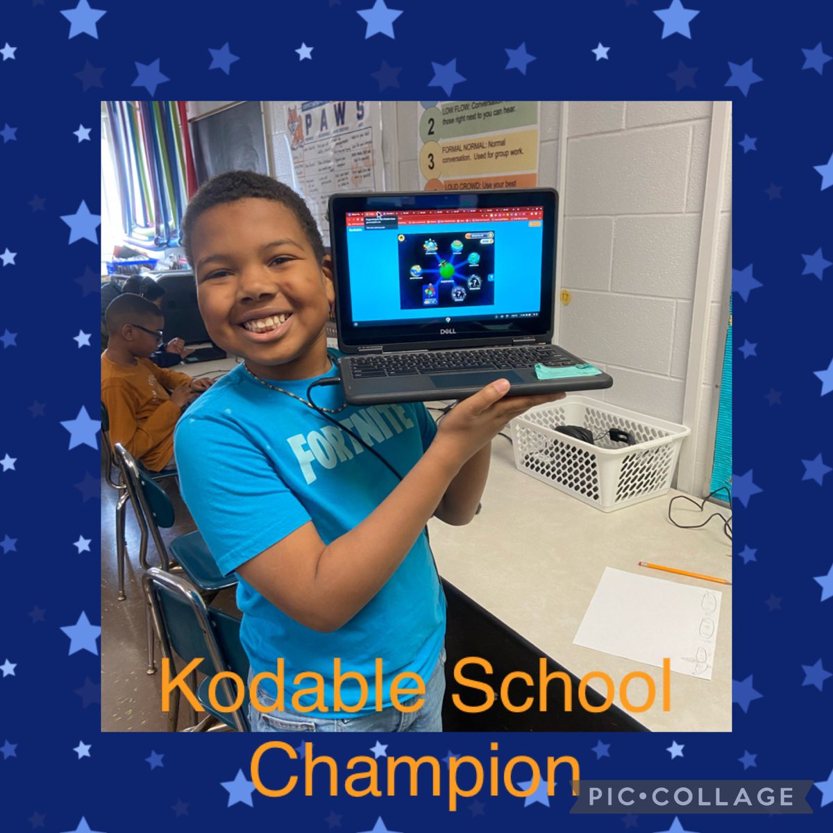 So proud of CJ @CochraneRoars. He is the first student to finish @kodable this school year. I love this program. Thank you @kodable for investing in student coders. #JCPSDigIn #TEACHCODE #KidsCanCode