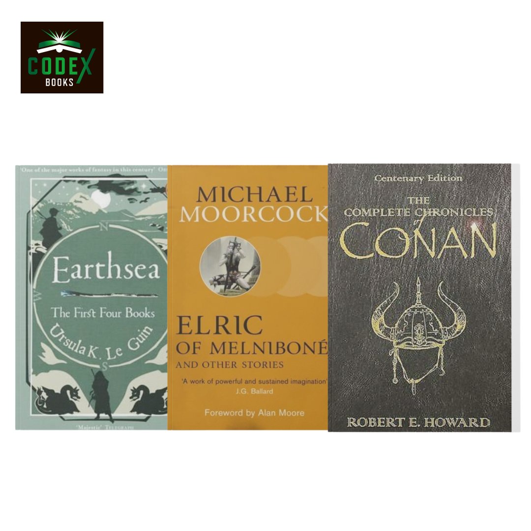 codexbooksltd's tweet photo. Are you looking for a new read? Check out some of our top picks from early pioneers of Fantasy!

These books are sure to keep you entertained for hours on end. With intricate worlds and lovable characters, you won't be able to put them down.

https://t.co/3TkjQDDXbQ 

#books https://t.co/QoJ7DlqoqA