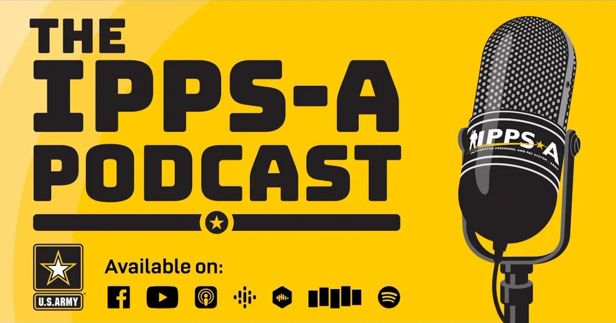 IPPSArmy's tweet photo. Make sure to check out the IPPS-A Podcast all NCO episode π covering Release 3 Go-Live progress and the priorities. This episode will give you the insight you need! IPPS-A is a Soldier system. #IPPSAPodcast #NCO https://t.co/HT5cFgXH86