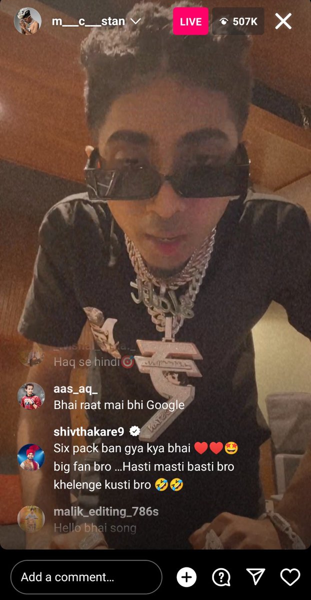WheyyyProtien's tweet photo. Shiv's comment on MC's live ♥️😂
Their bond 🤌✨💌

#ShivThakare
#MCStan https://t.co/iXXO7XS3vh