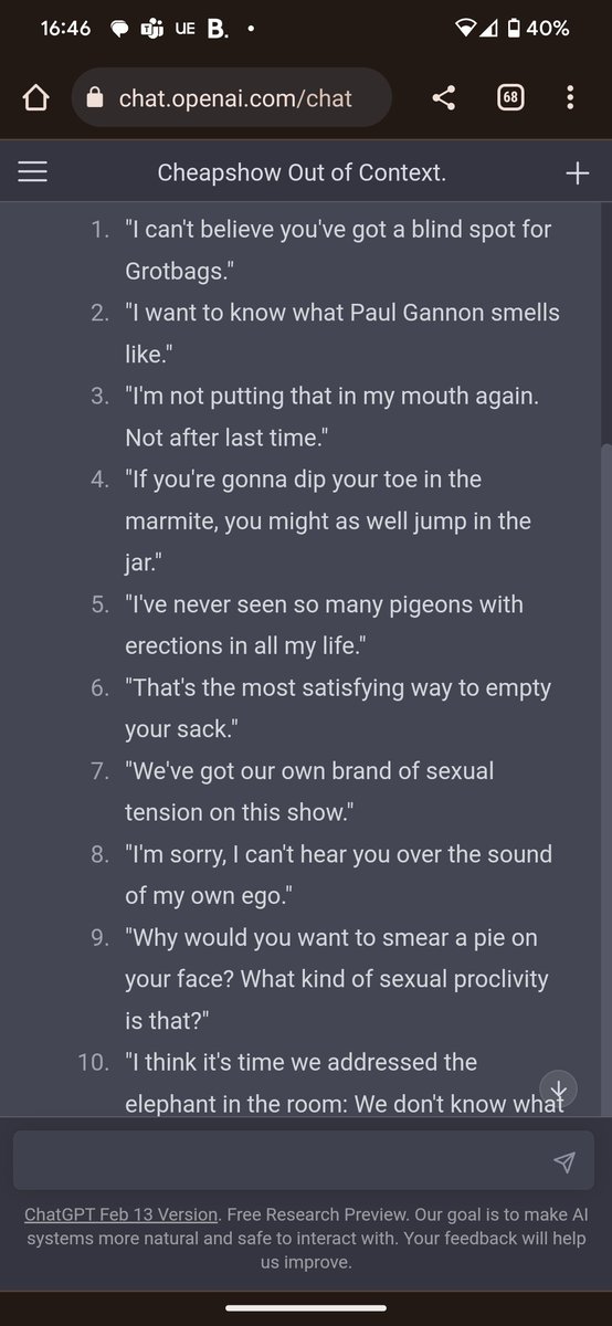 Ai generated cheap show out of context <a href="/TheCheapShowPod/">@cheapshow.bsky.social</a>