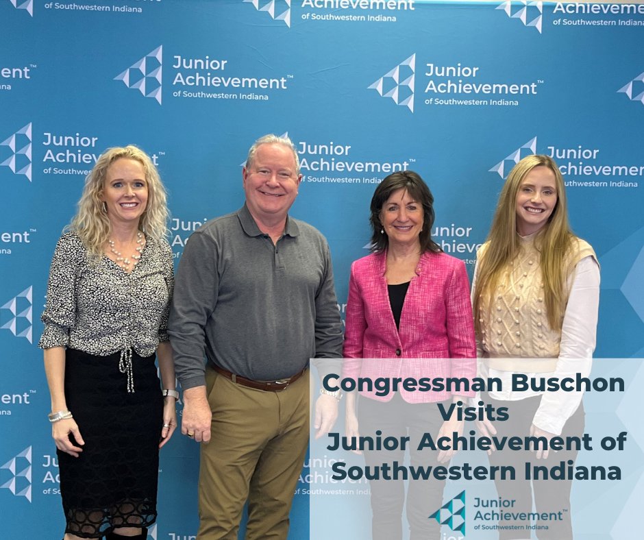 Jaswin1964's tweet photo. @RepLarryBucshon  visited Junior Achievement to have a conversation about how together, we can make an impact by inspiring the future workforce in this region.  

Thank you, @RepLarryBucshon , for your tremendous support of Junior Achievement of Southwestern Indiana. https://t.co/4ceR1j9bo1