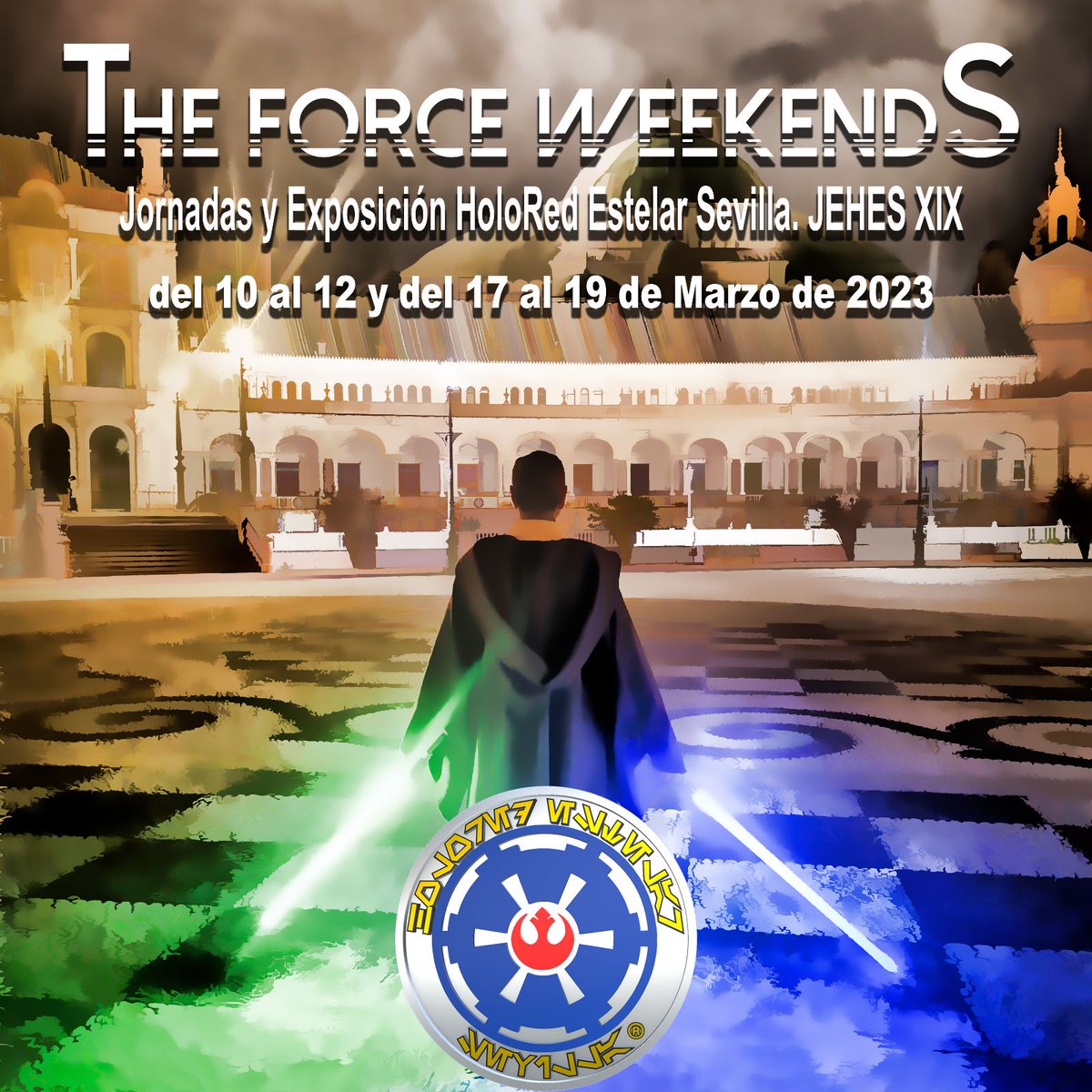 HoloRedEstelar's tweet photo. Falta poco para celebrar nuestras "The force weekends", más adelante daremos toda la información sobre nuestro gran evento ¿Te lo vas a perder? #StarWars #starwarsfan #theforceweekends #Jehes #holoredestelar #SevillaCity https://t.co/Et2fKJpyGN