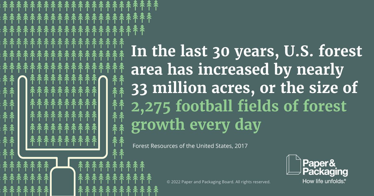 Lindenmeyr's tweet photo. The North American #print, #paper and paper-based #packaging industry plays a significant role in keeping U.S. and Canadian #forests #sustainable for future generations, and that’s something to be very proud of.
@HowLifeUnfolds https://t.co/KKiN09QTka