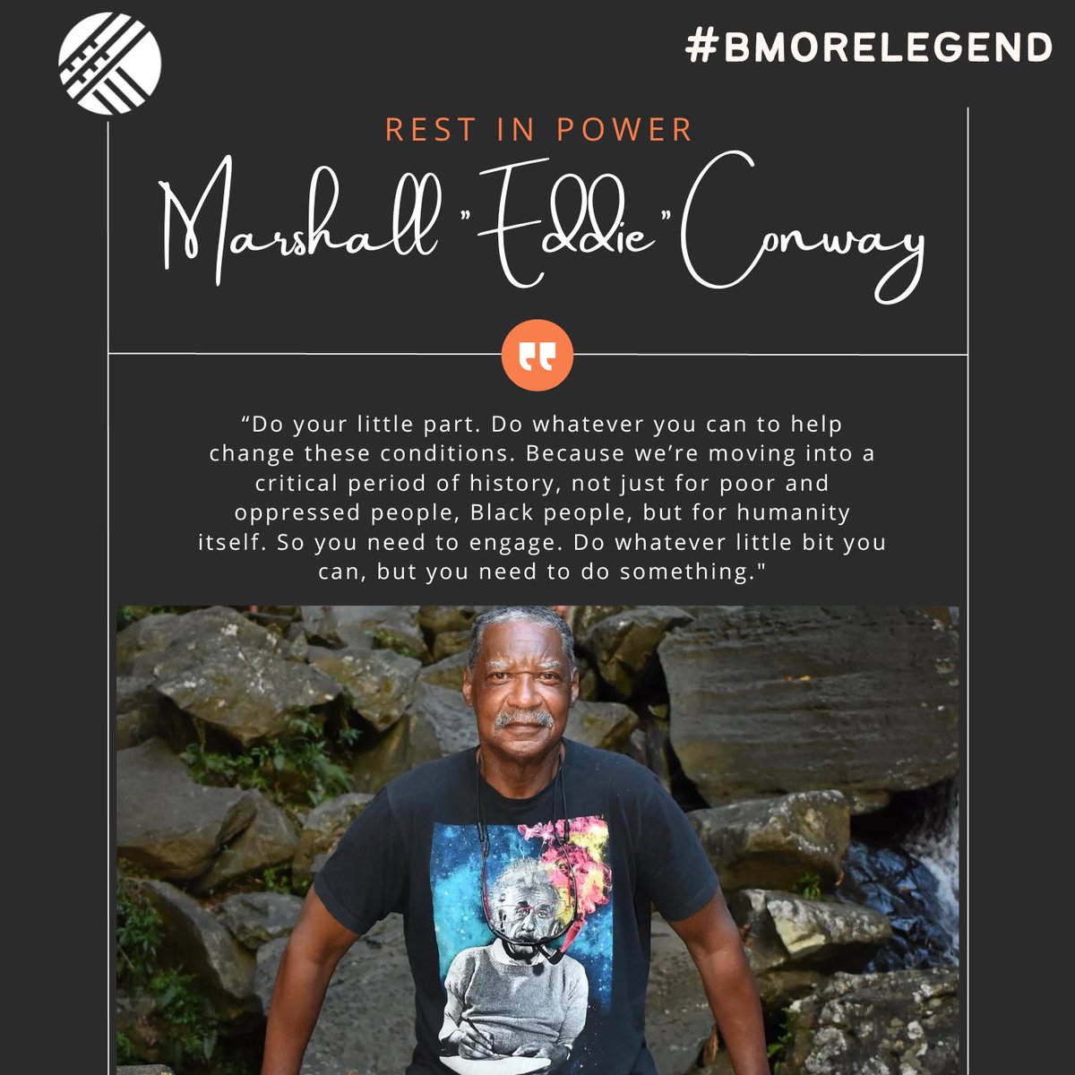 TheSonBrave's tweet photo. Glad I had a chance to meet him ππΎ #RIP #BMORELEGEND #EDDIECONWAY https://t.co/AEEtqqB3Je