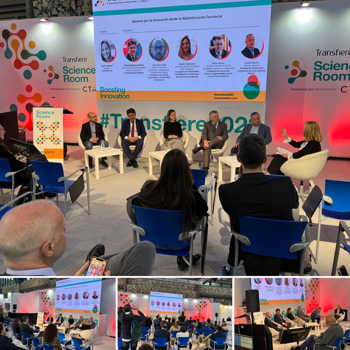pablogarguez's tweet photo. Esta mañana de jueves en #Málaga en el @ForoTransfiere #Transfiere2023 escuchando a @JesusAlonsoS y #CarmenGonzález directora del @CICYTEX en la #ScienceRoom y en la #InnovationRoom https://t.co/fGCsi4jKre @CienciaGob
9 centros y entidades de la I+D+i extremeña @Junta_Economia https://t.co/PtJFk1hgLc