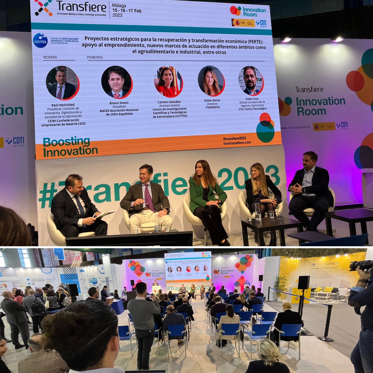 pablogarguez's tweet photo. Esta mañana de jueves en #Málaga en el @ForoTransfiere #Transfiere2023 escuchando a @JesusAlonsoS y #CarmenGonzález directora del @CICYTEX en la #ScienceRoom y en la #InnovationRoom https://t.co/fGCsi4jKre @CienciaGob
9 centros y entidades de la I+D+i extremeña @Junta_Economia https://t.co/PtJFk1hgLc