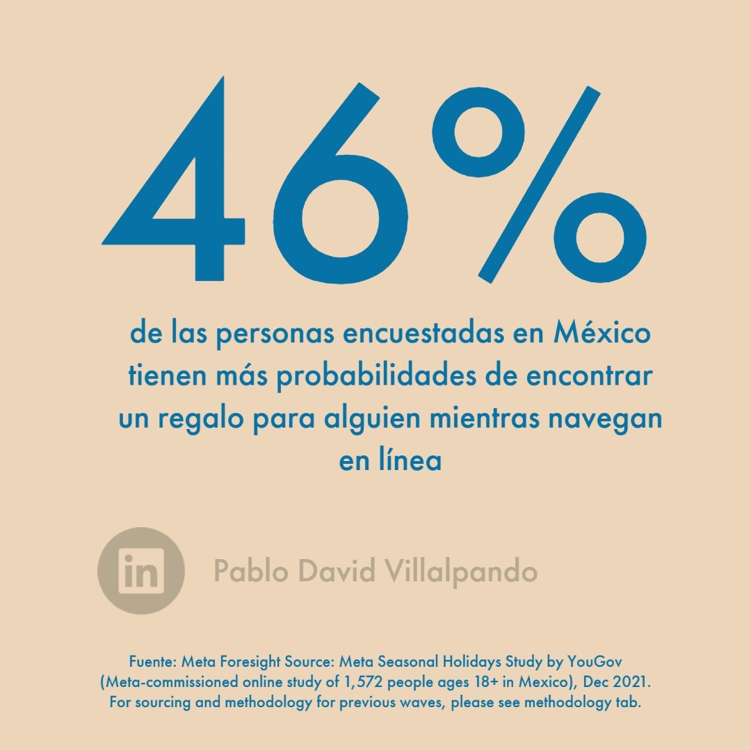 Para el consumidor mexicano, encontrar un regalo vía algún dispositivo móvil es una nueva tendencia, sin embargo la mejor experiencia es obtenida en la tienda física. #eCommerce #Anuncios #Marketplaces