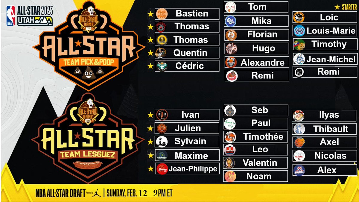 Bastien des <a href="/pickandpoop/">Pick&Poop #TTFL 🐪❤️</a> et Ivan de <a href="/LesGuezTTFL/">LesGuez TTFL</a> sont nos capitaines pour cette édition!