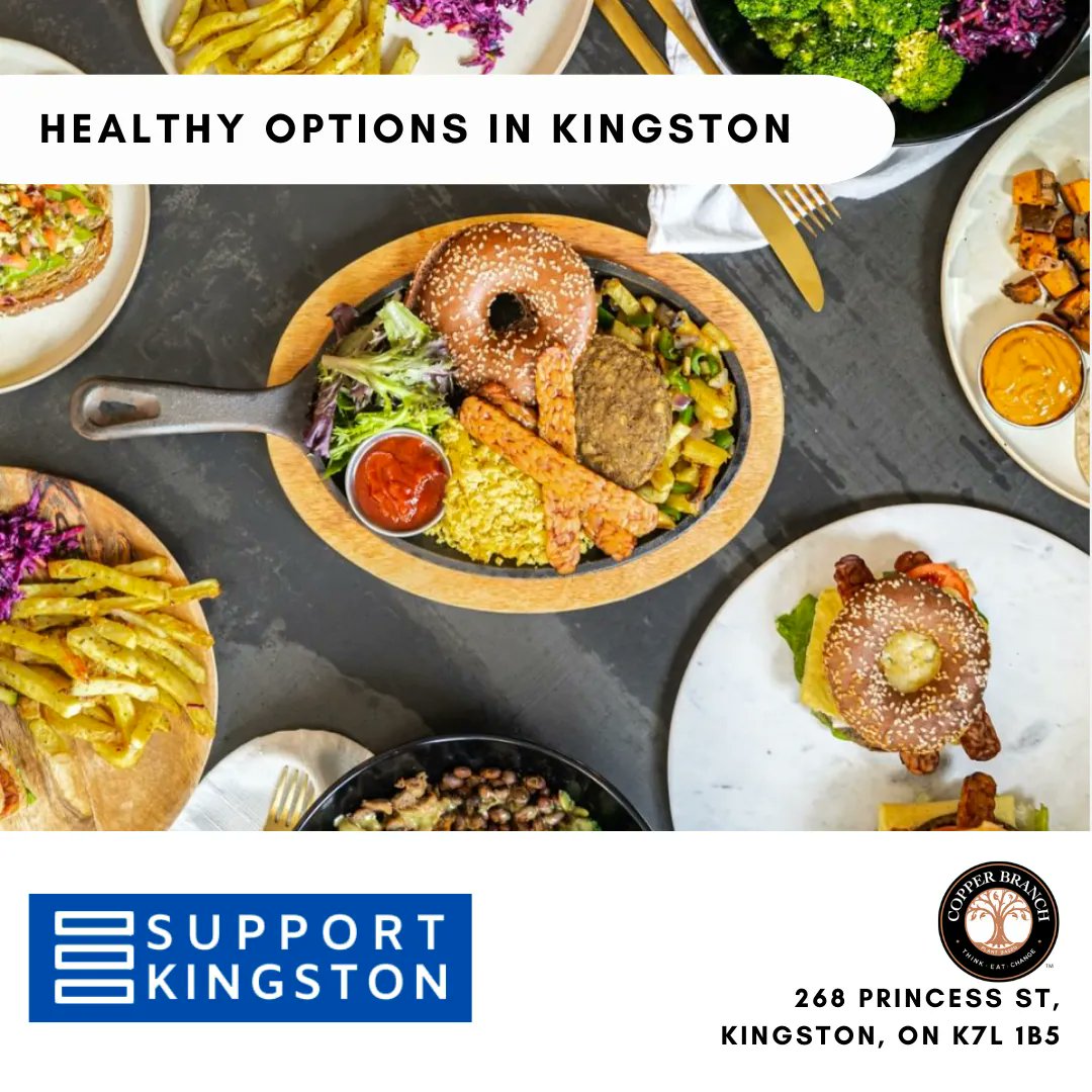 SupportKtown's tweet photo. @copperbranchkingston  is located 268 Princess St in Kingston and offer you a delicious Vegan menu for dine-in, takeout and delivery. https://t.co/wIXybsMYlJ