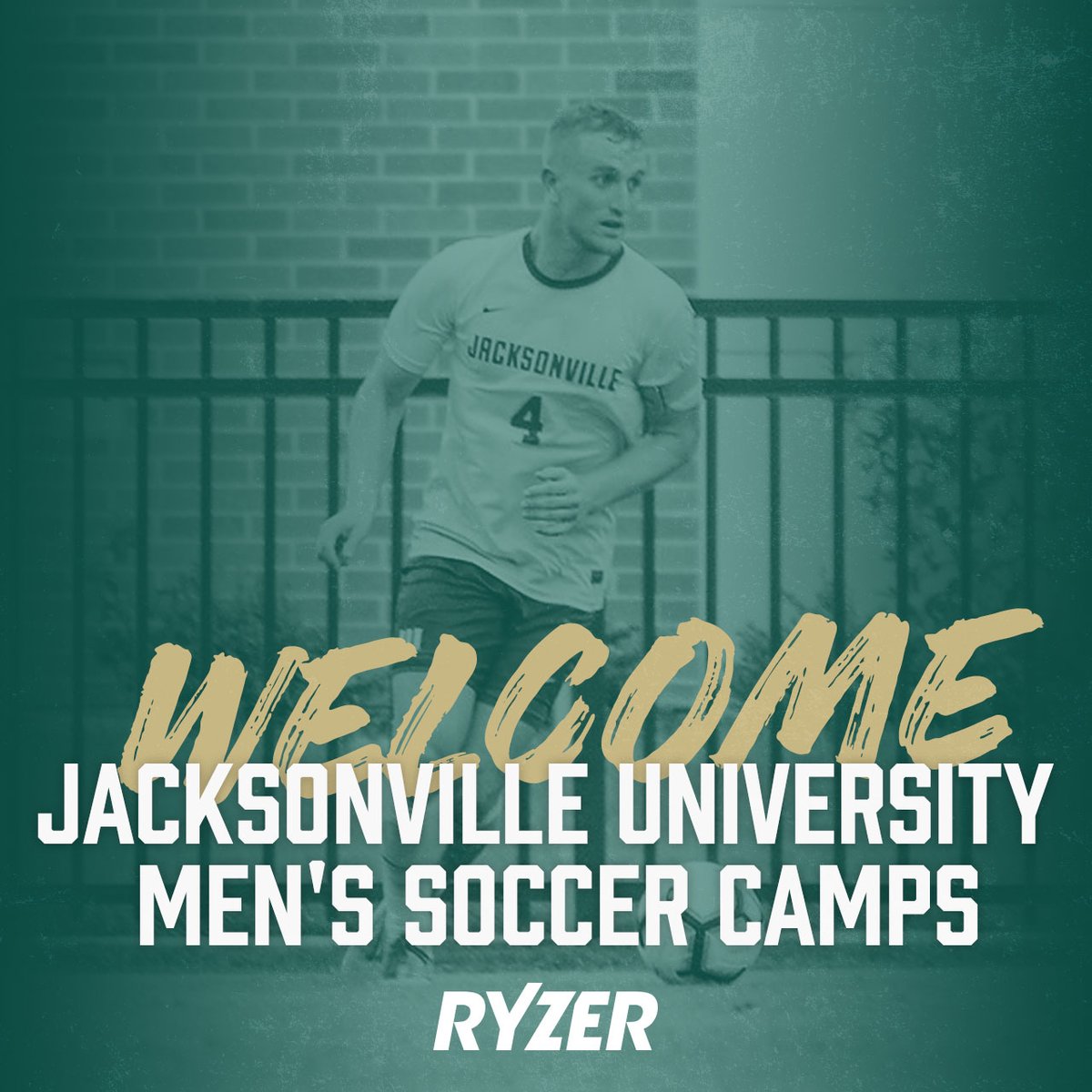 Ryzer's tweet photo. Welcome Jacksonville University Men's Soccer Camps ⚽ to the #RyzerFam! Be sure to turn on your Ryzer alerts for Jacksonville University Men's Soccer Camps so you know when new camps are open for registration! #Soccer #JUPhinsUp @JAX_MSOC https://t.co/sgDoDkWKi9