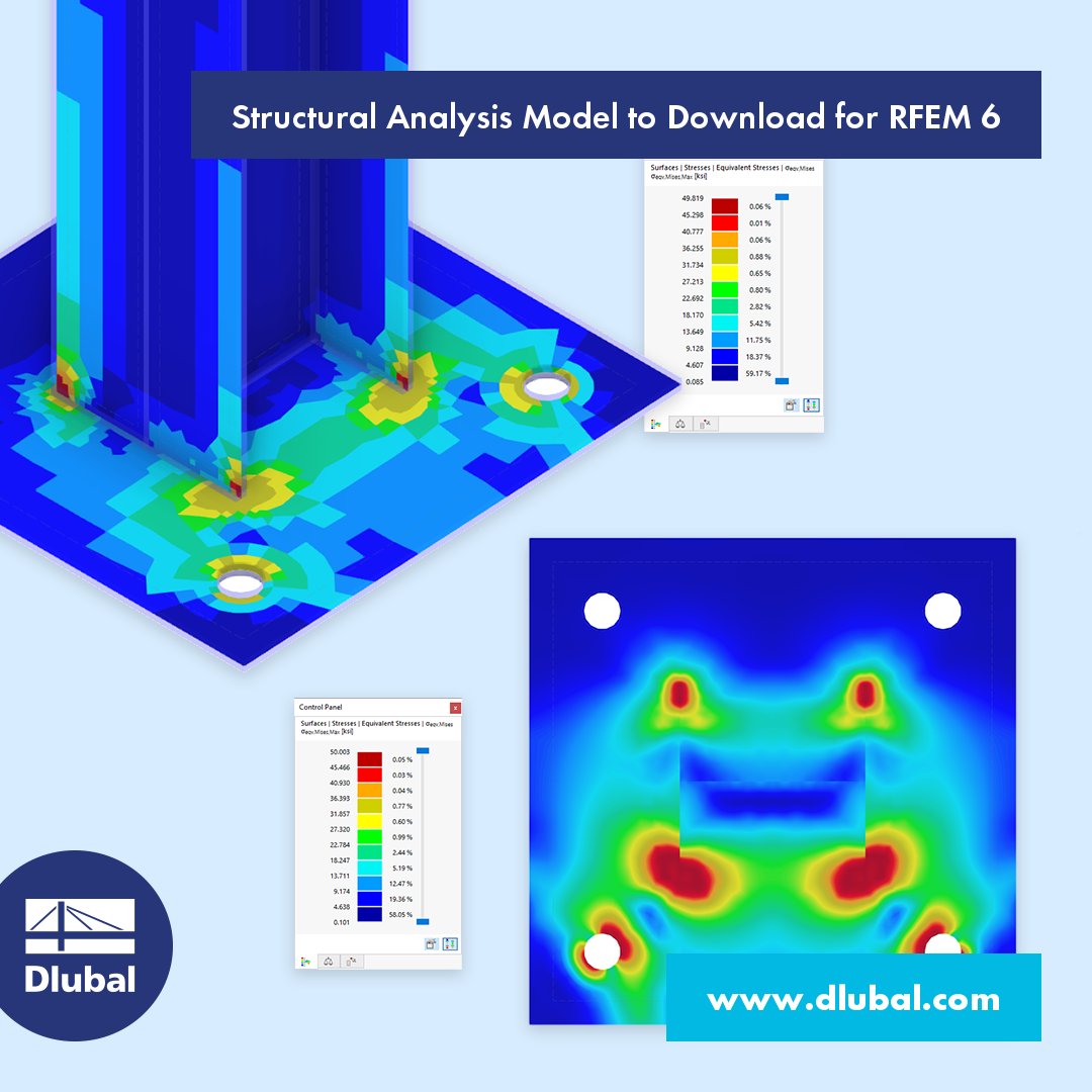 dlubal_en's tweet photo. 🔔 Column Base with Line Welds | Structural Analysis Model to Download for RFEM 6
👉 https://t.co/ImLU9NdgeC
#DlubalSoftware #Dlubal #RFEM #SteelJoint #SteelConnection #BeamConnection #Eurocode3 #EC3 #SteelStructure #StructuralEngineering #StructuralDesign #StructuralAnalysis https://t.co/40E8C0DdSu