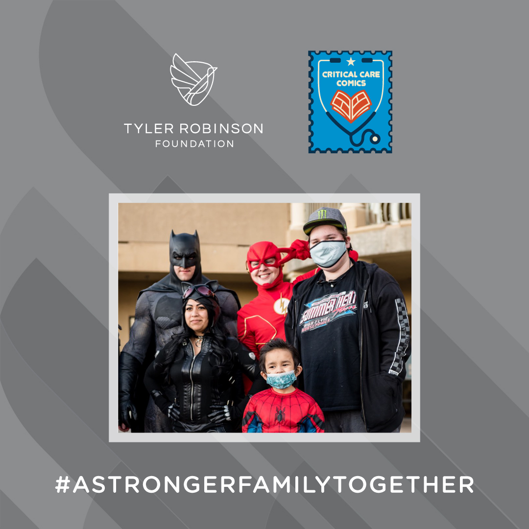 Tyler Robinson Foundation (@trfdotorg) on Twitter photo We are proud to partner with <a href="/CCComics4kids/">Critical Care Comics</a> to bring fun to TRF kids in pediatric cancer treatment! Check out their blog featuring interviews with our awesome staff, Senior Director of Outreach Michelle Gonzaga and TRF Family Liaison Azalea Sanchez! bit.ly/trfcccomics We are proud to partner with <a href="/CCComics4kids/">Critical Care Comics</a> to bring fun to TRF kids in pediatric cancer treatment! Check out their blog featuring interviews with our awesome staff, Senior Director of Outreach Michelle Gonzaga and TRF Family Liaison Azalea Sanchez! bit.ly/trfcccomics