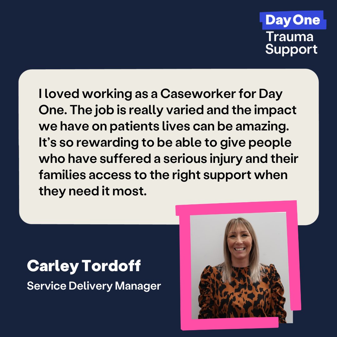 ⚡Job opportunity 🚨

We're looking for Caseworkers based in Middlesbrough and Newcastle. If you are empathetic and passionate about making a difference to people's lives following a life-changing injury, then we want to hear from you 👇

dayonetrauma.org/footer/work-wi…