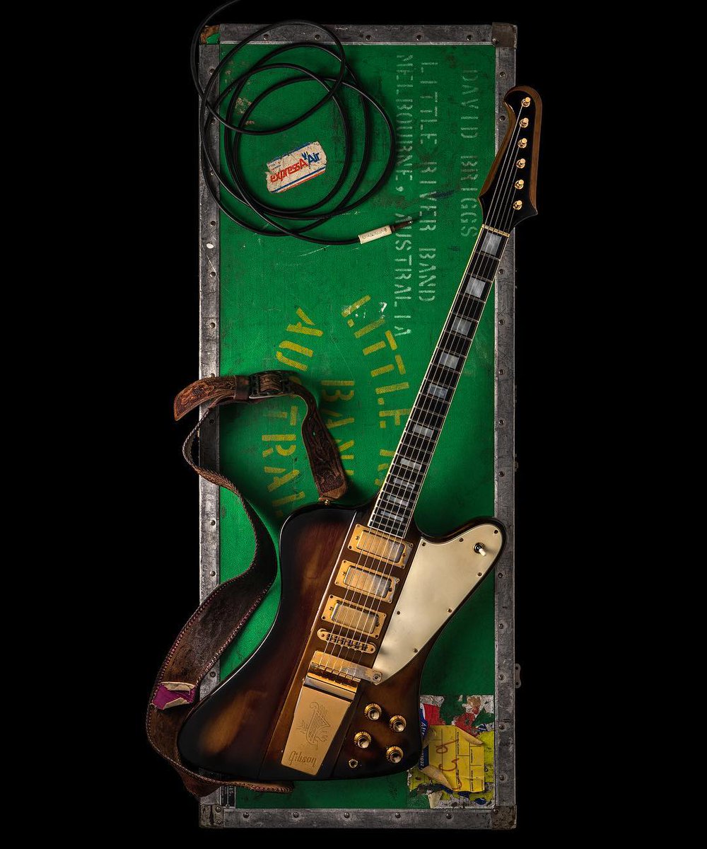 #FirebirdThursday David Briggs' 1964 Gibson Firebird VII #guitar #Gibson #FamousGuitars #DavidBriggs #LittleRiverBand