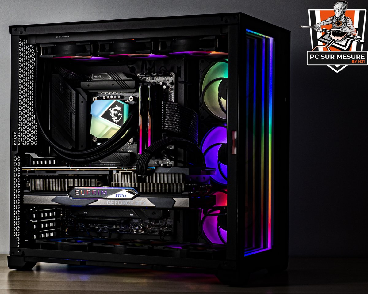 Hardware31AL's tweet image. 🛠Vers l'infini et l'au-delà ! - Montage MAGNIUMGEAR Neo Qube 2🛠

#AtelierH31 
🔧 i9-13900K / MSI Z790 TOMAHAWK
🔧 MSI RTX 4080 SUPRIM X / MPG A1000G PCIE5
🔧 OCDESIGN Kit 180 ° + 12VHPWR

💻 La config complète : 
boutique.hardware31.tech/?p=16923

📢 Le DISCORD🎮
discord.gg/xcR4R4DyWY