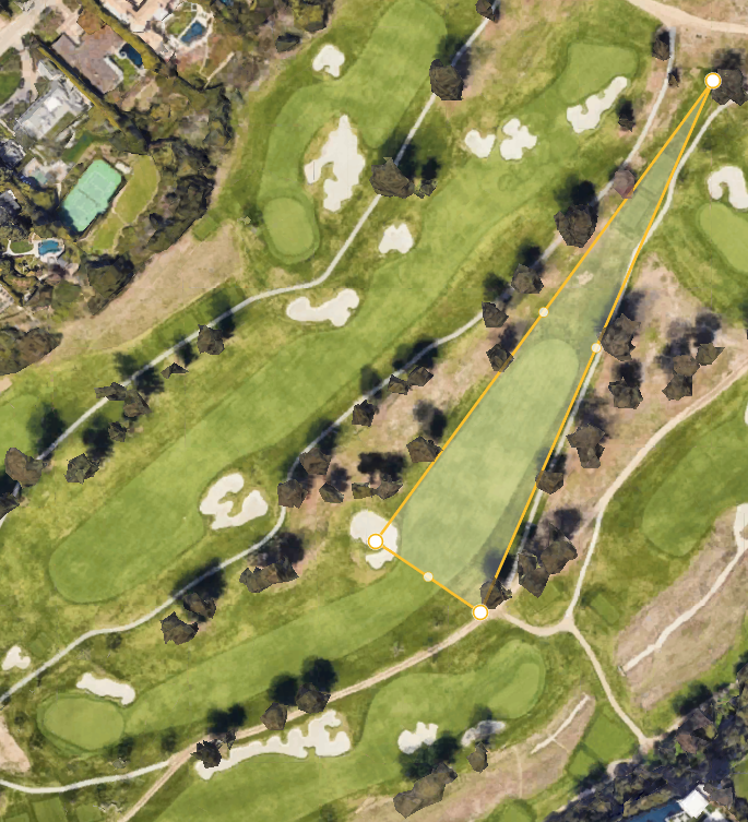 Marquee group announcers acting stunned Hovland went down #17 fairway while playing 15 <a href="/thegenesisinv/">The Genesis Invitational</a>. 

Here are the cones 65y @ 300. You be the judge: