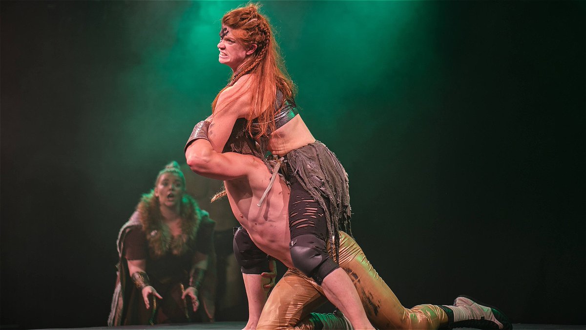 Join us this Saturday, June 3, at Caravanserai Luna Parc at 9pm for Mythos: Ragnarok.
Epic dark comedy combining Norse mythological storytelling with full-contact wrestling. <a href="/mythostheatre/">The Mythological Theatre</a> 
🎭The Mythological Theatre