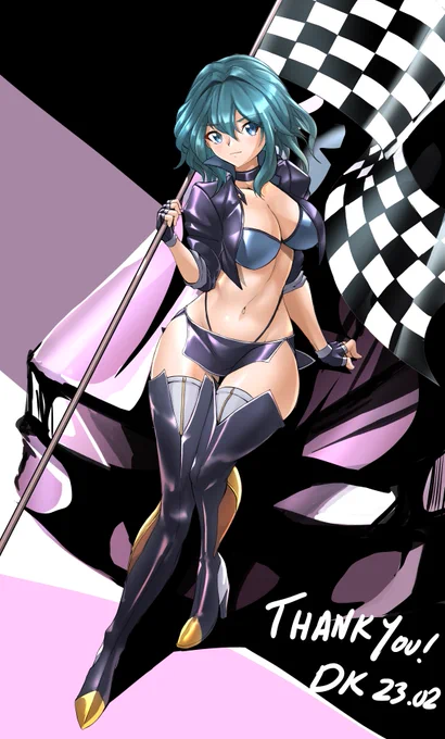 Race Queen Byleth for ! Thanks again for the request! (fix'd)  