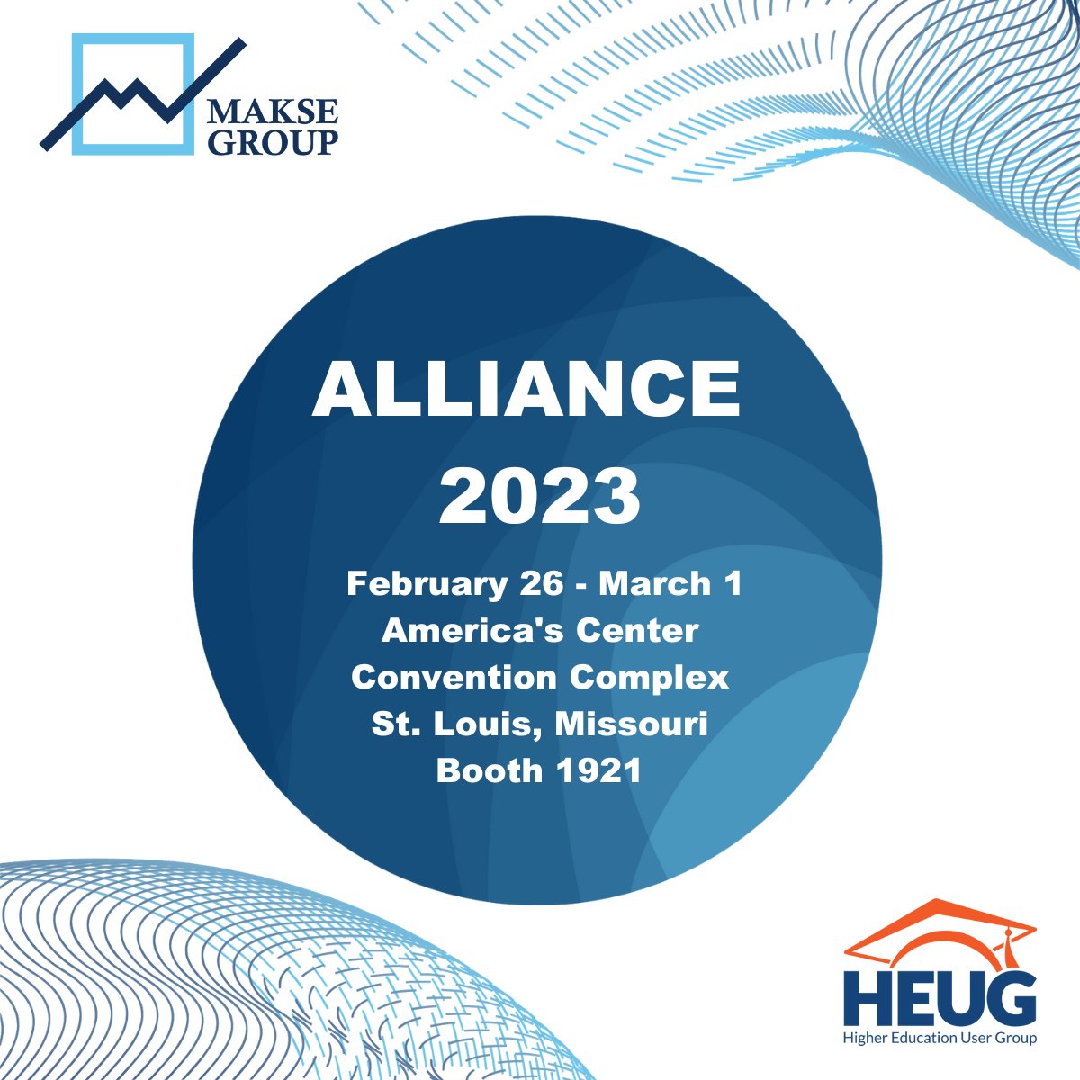 #MakseGroup is excited to attend the #HEUG #Alliance2023 conference this month in St. Louis! Stop by and see us at booth 1921 or take part in our session on #Workday Worksheets