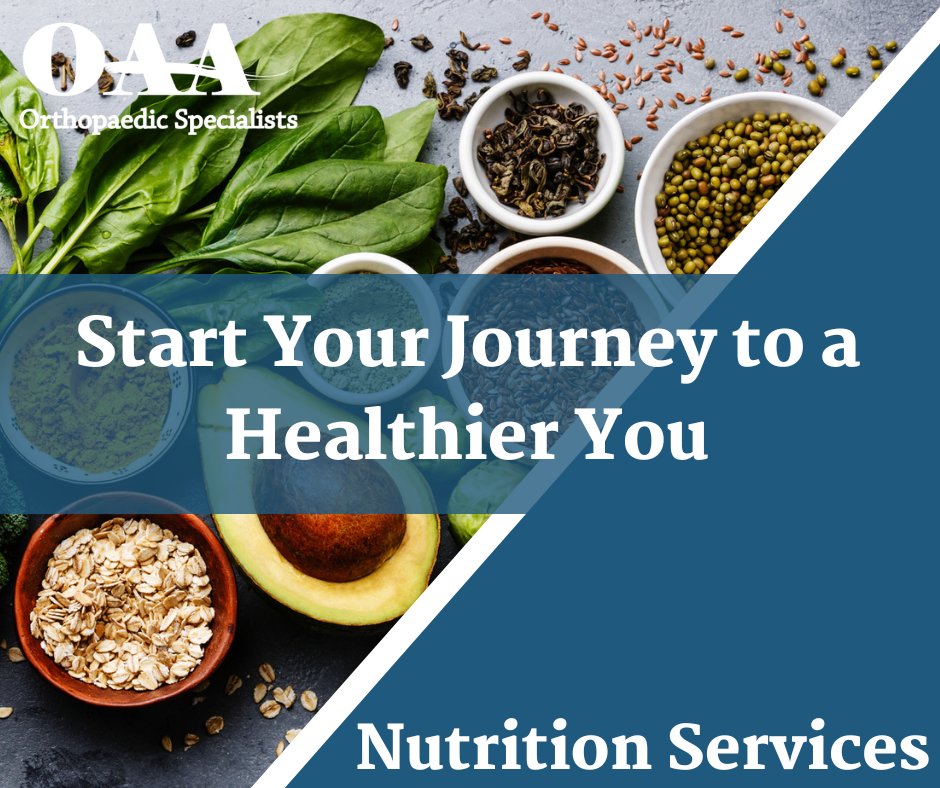 Whether you are striving to lose weight or feel constantly fatigued, #nutrition can be the missing piece that is preventing you from becoming the best version of yourself. 

Schedule an appointment today!
Your Health. Your Choice.
610.973.6200 | oaaortho.com